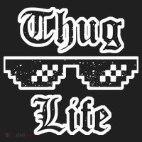 Thug Life Retro Glasses Meme Women's Sweatshirt thumb 2