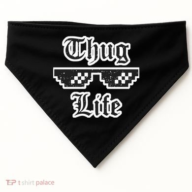 Thug Life Retro Glasses Meme USA-Made Doggie Bandana