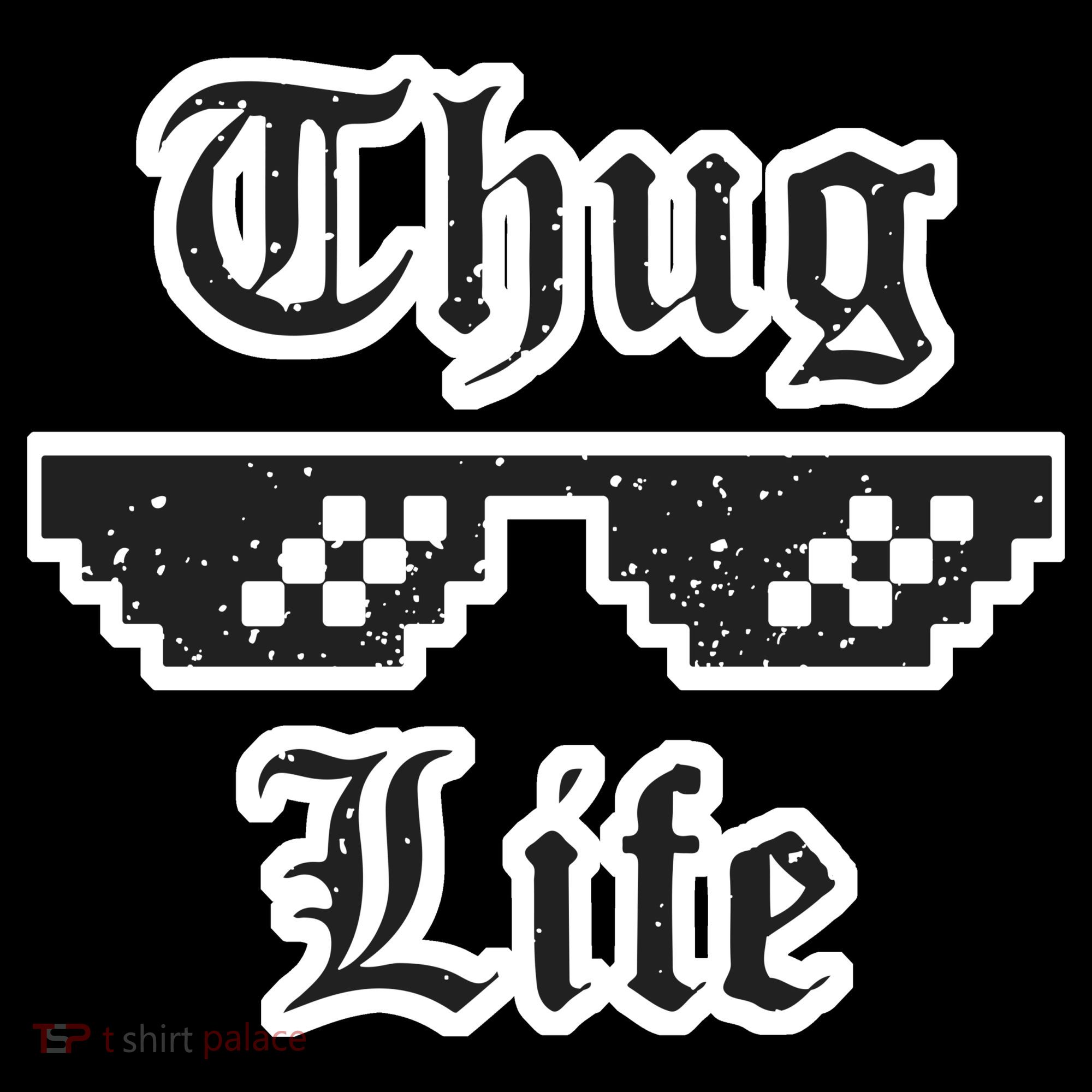Thug Life Retro Glasses Meme USA-Made Doggie Bandana