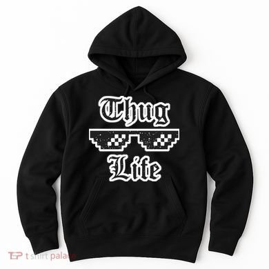 Thug Life Retro Glasses Meme Hoodie