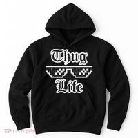 Thug Life Retro Glasses Meme Hoodie thumb 0