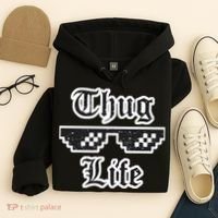 Thug Life Retro Glasses Meme Hoodie thumb 4