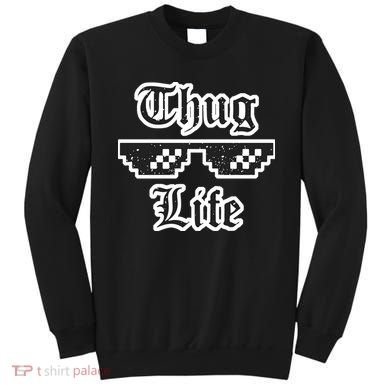 Thug Life Retro Glasses Meme Sweatshirt