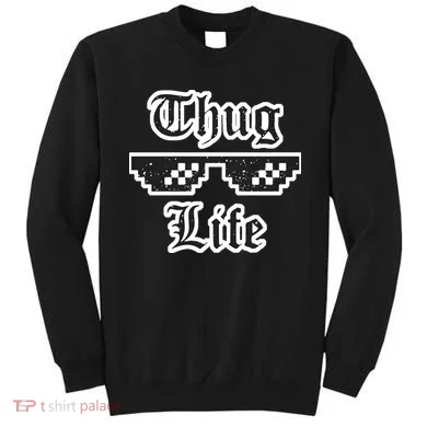 Thug Life Retro Glasses Meme Sweatshirt