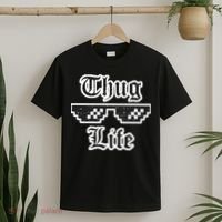 Thug Life Retro Glasses Meme T-Shirt thumb 2