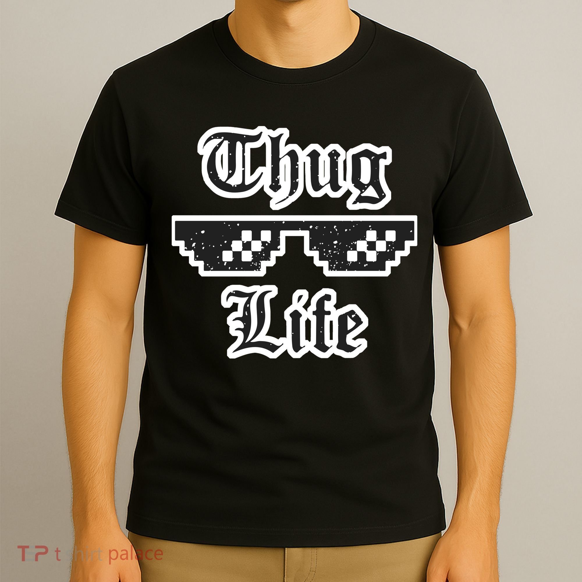 Thug Life Retro Glasses Meme T-Shirt