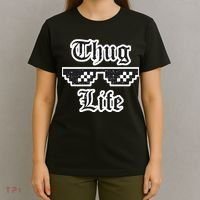 Thug Life Retro Glasses Meme T-Shirt thumb 4