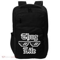 Thug Life Retro Glasses Meme Impact Tech Backpack thumb 0