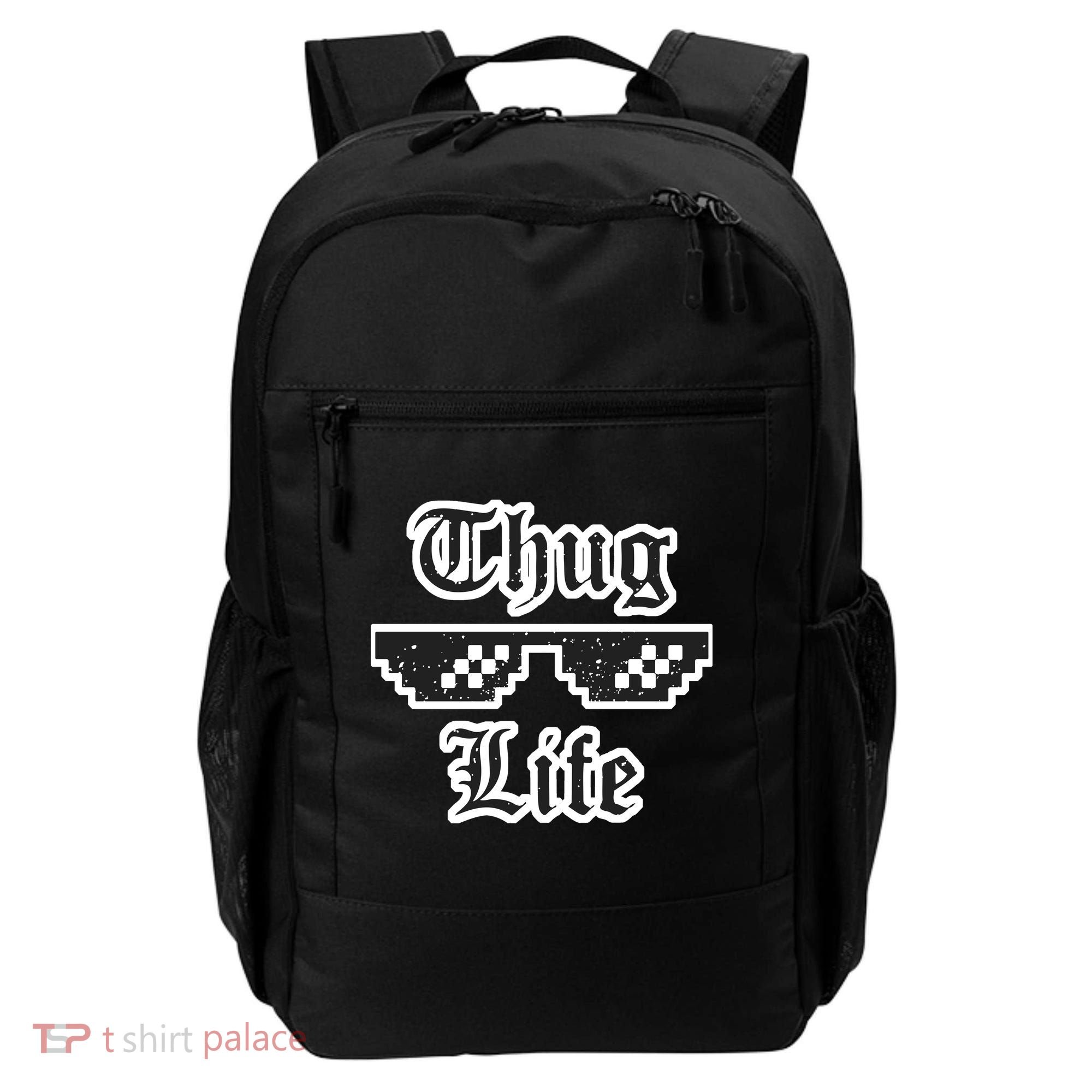 Thug Life Retro Glasses Meme Backpack