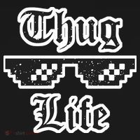 Thug Life Retro Glasses Meme Sustainable Bucket Hat thumb 2