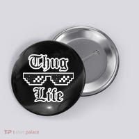 Thug Life Retro Glasses Meme Button thumb 0