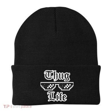 Thug Life Retro Glasses Meme Beanie