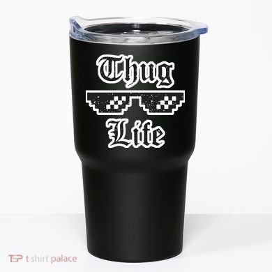 Thug Life Retro Glasses Meme Tumbler