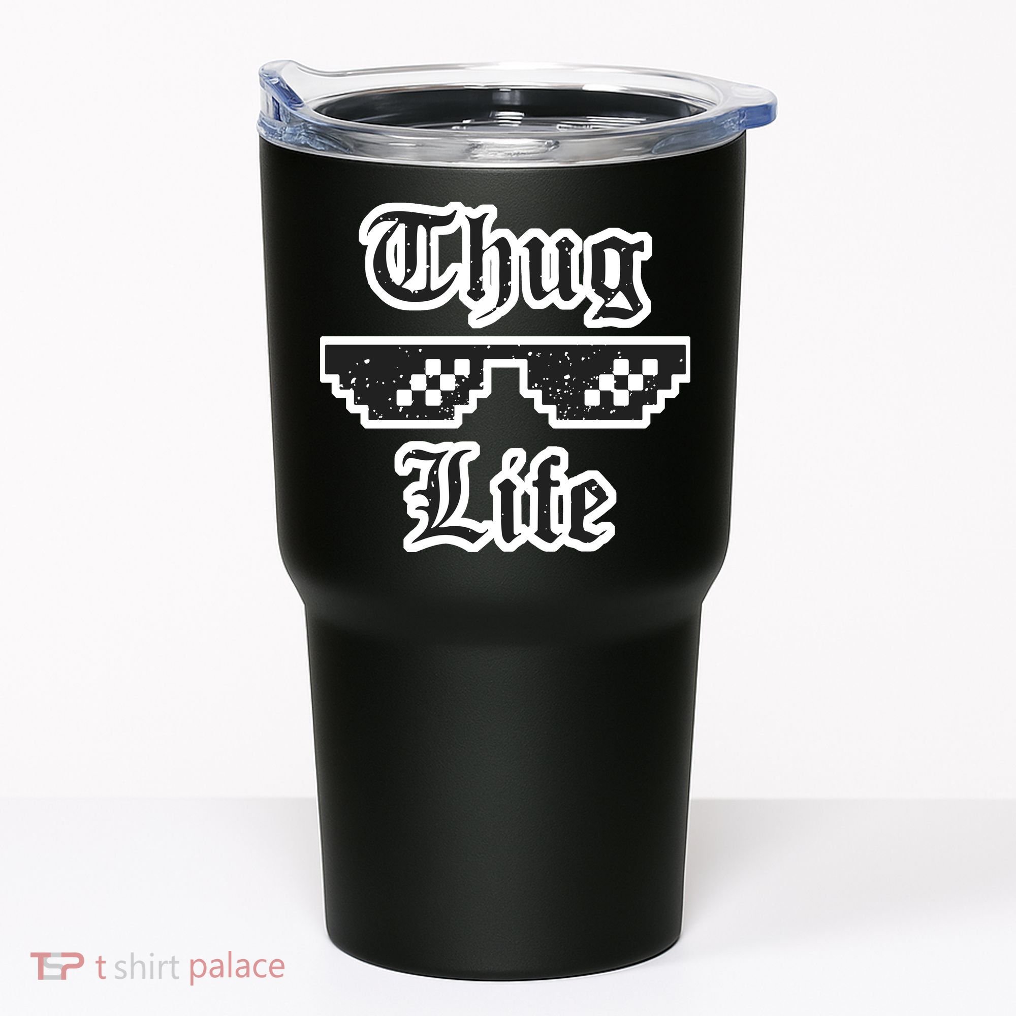 Thug Life Retro Glasses Meme Tumbler