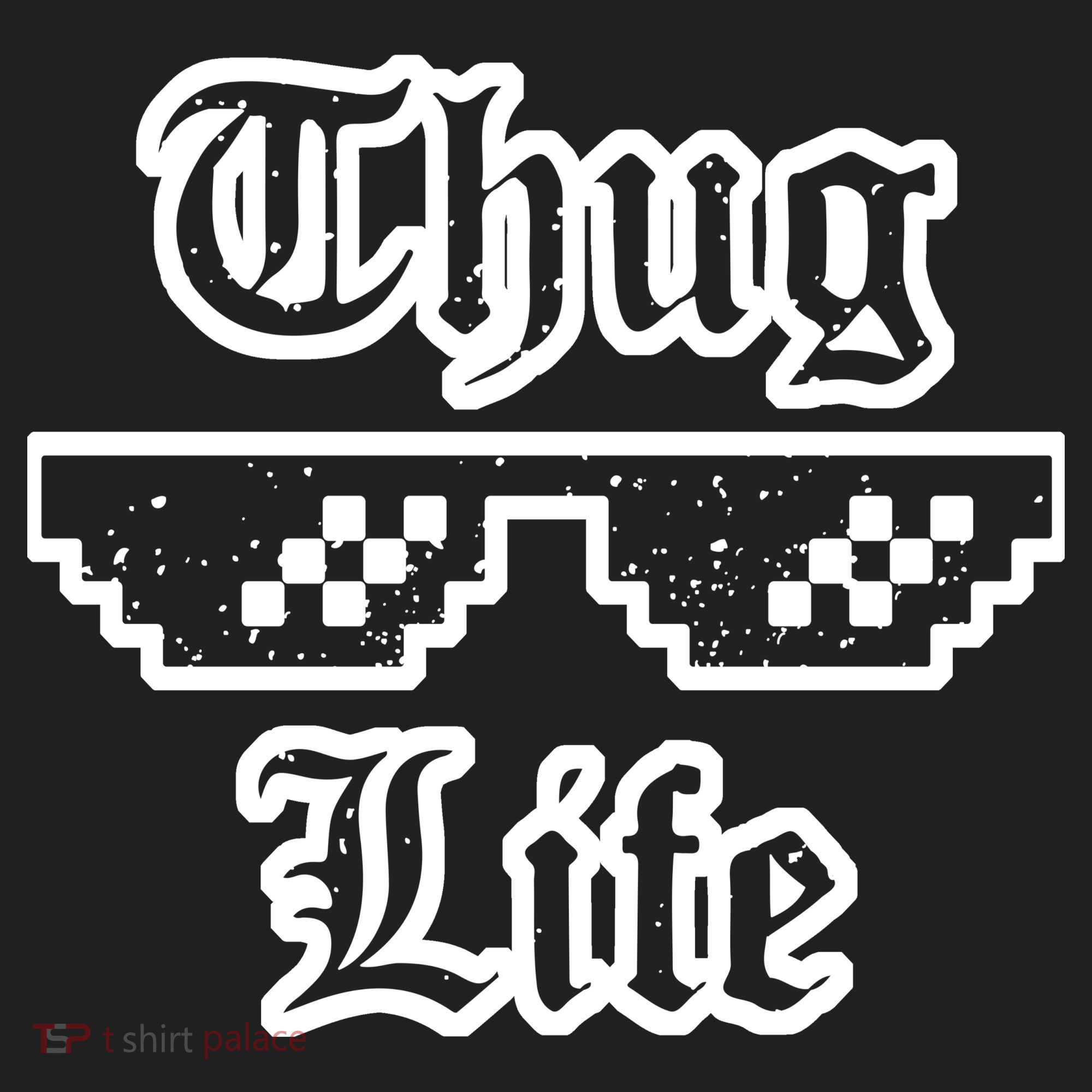 Thug Life Retro Glasses Meme Tumbler