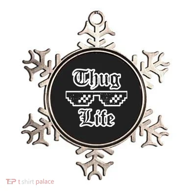 Thug Life Retro Glasses Meme Ornament