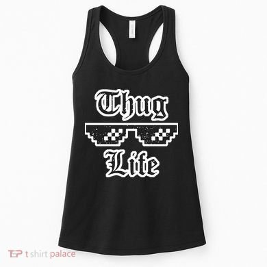 Thug Life Retro Glasses Meme Women's Tank Top