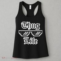 Thug Life Retro Glasses Meme Women's Tank Top thumb 3