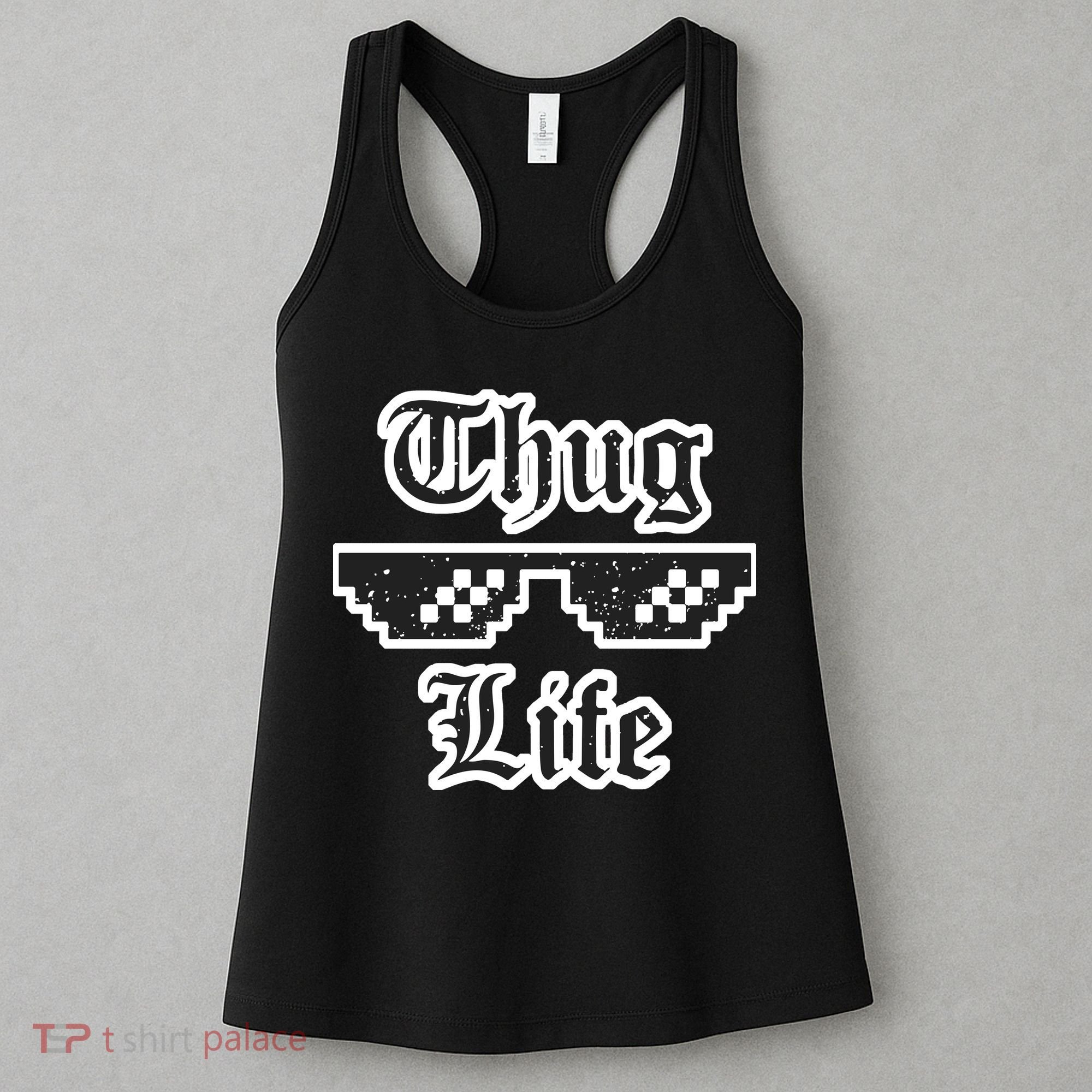 Thug Life Retro Glasses Meme Women's Tank Top