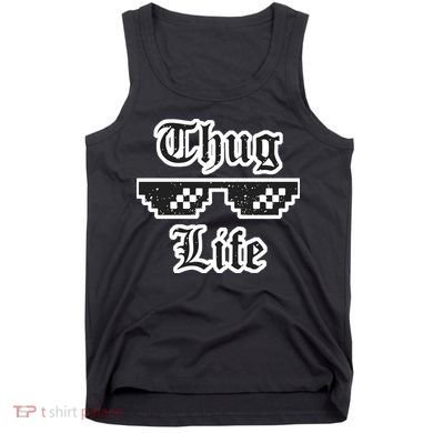 Thug Life Retro Glasses Meme Tank Top