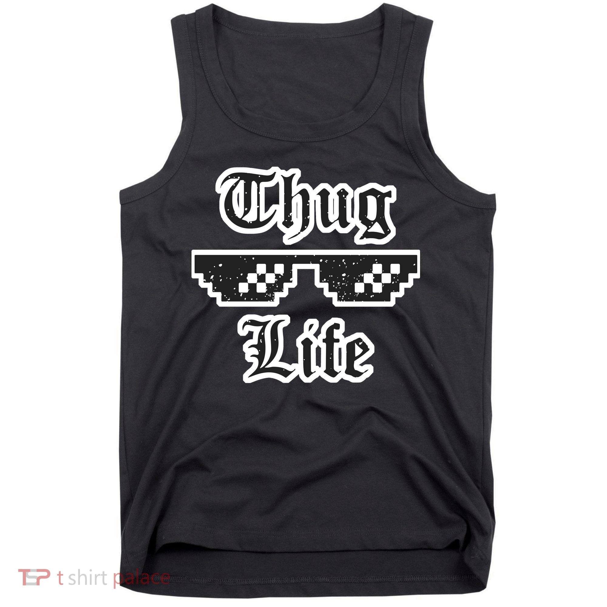 Thug Life Retro Glasses Meme Tank Top