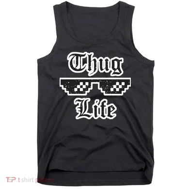 Thug Life Retro Glasses Meme Tank Top