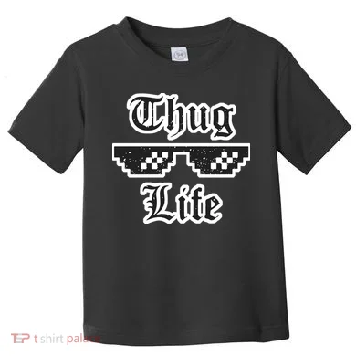 Thug Life Retro Glasses Meme Toddler T-Shirt
