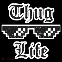 Thug Life Retro Glasses Meme Toddler T-Shirt thumb 4