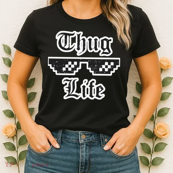 Thug Life Retro Glasses Meme Women's T-Shirt