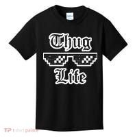 Thug Life Retro Glasses Meme Kids T-Shirt thumb 0