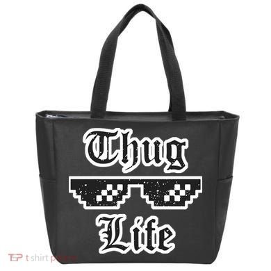 Thug Life Retro Glasses Meme Tote Bag