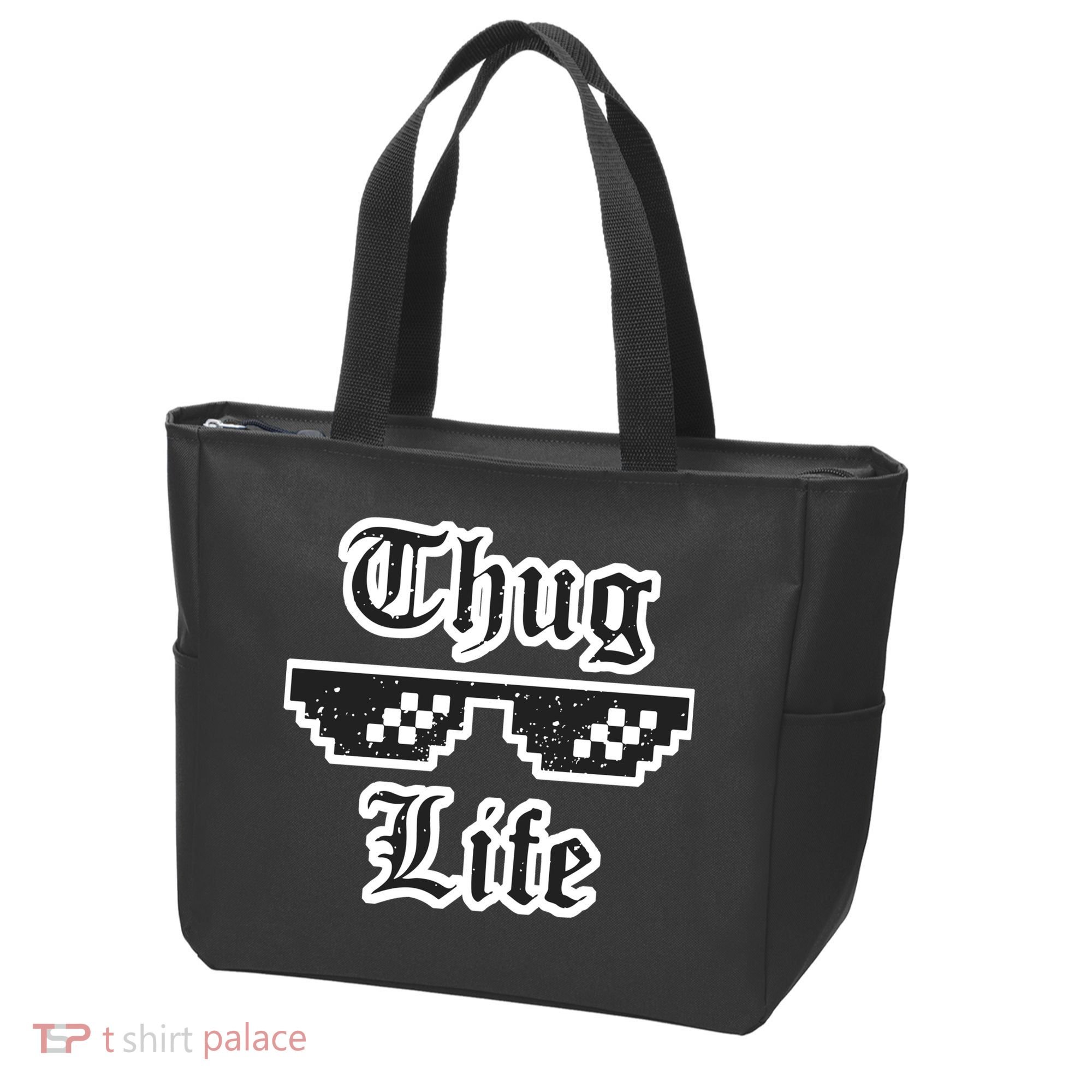Thug Life Retro Glasses Meme Tote Bag