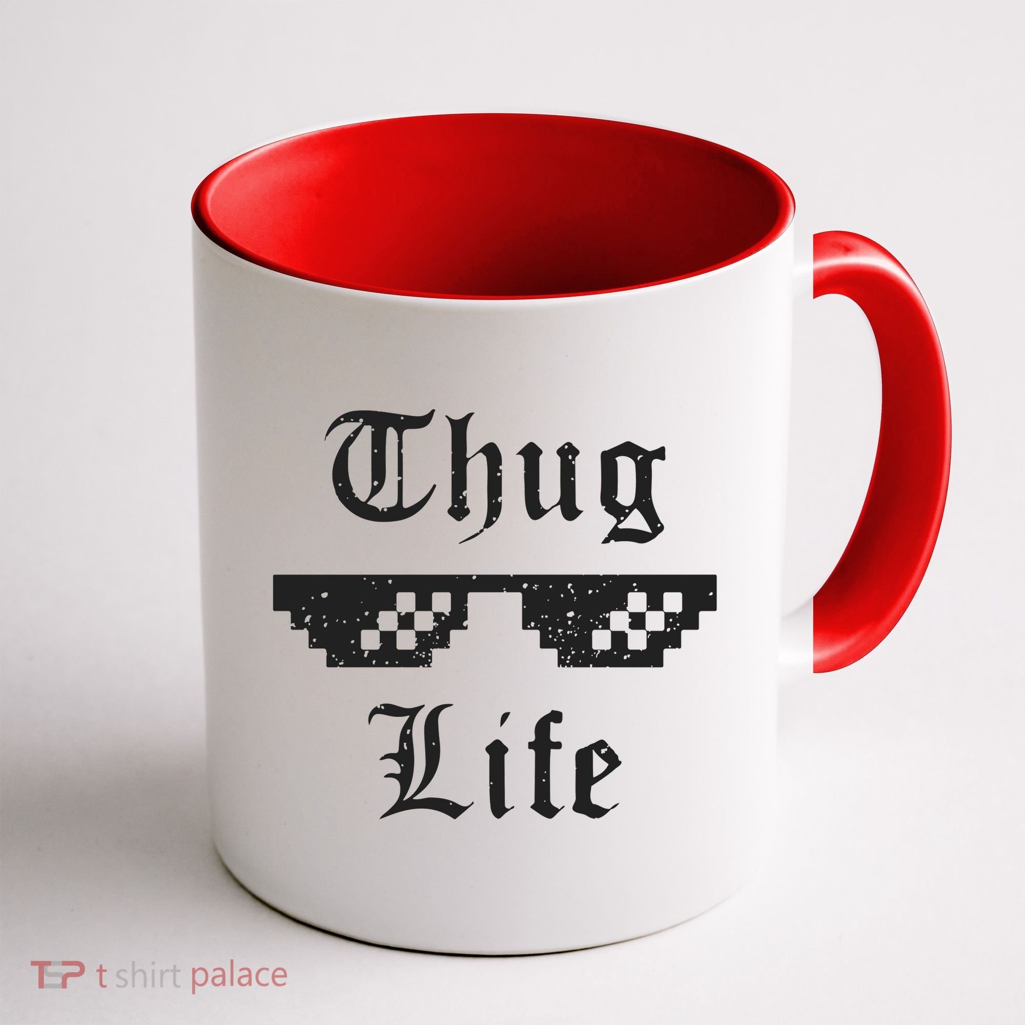 Thug Life Retro Glasses Meme Coffee Mug