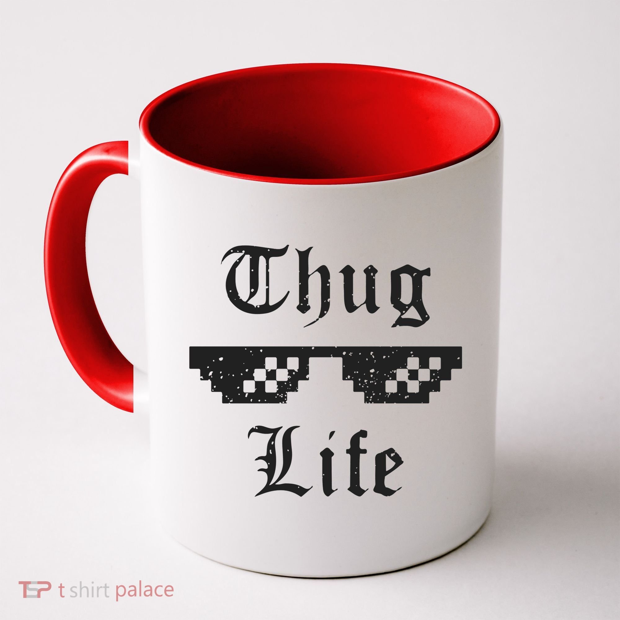 Thug Life Retro Glasses Meme Coffee Mug