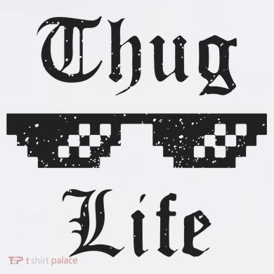 Thug Life Retro Glasses Meme Comfort Colors Garment-Dyed Hooded Sweatshirt