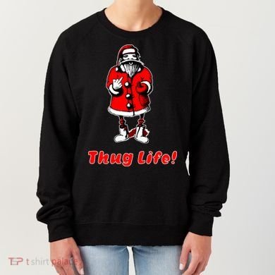 Thug Life Santa Claus Finger Christmas Women's Sweatshirt