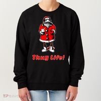 Thug Life Santa Claus Finger Christmas Women's Sweatshirt thumb 0