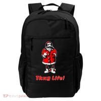 Thug Life Santa Claus Finger Christmas Backpack thumb 0