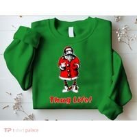 Thug Life Santa Claus Finger Christmas Sweatshirt thumb 2