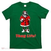Thug Life Santa Claus Finger Christmas T-Shirt thumb 0
