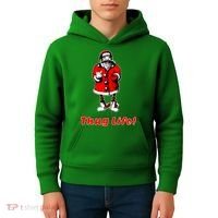 Thug Life Santa Claus Finger Christmas Kids Hoodie thumb 4