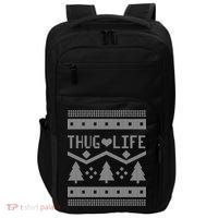 Thug Life Ugly Christmas Sweater Impact Tech Backpack thumb 0