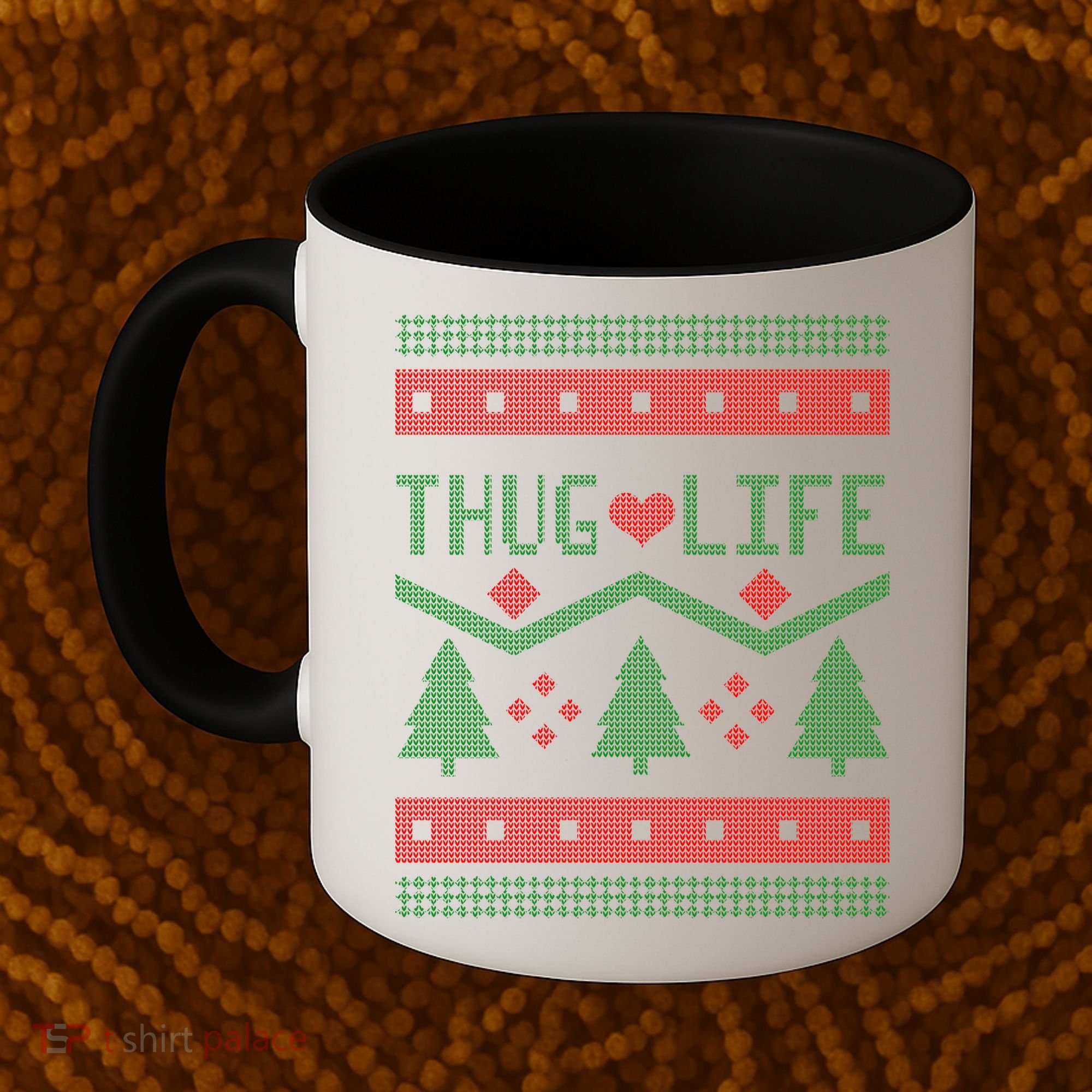 Thug Life Ugly Christmas Sweater Coffee Mug