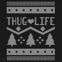 Thug Life Ugly Christmas Sweater Youth Performance Sprint T-Shirt thumb 2