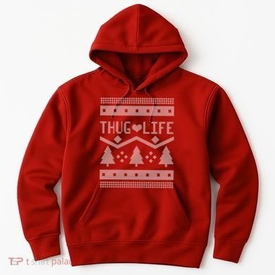 Thug Life Ugly Christmas Sweater Hoodie