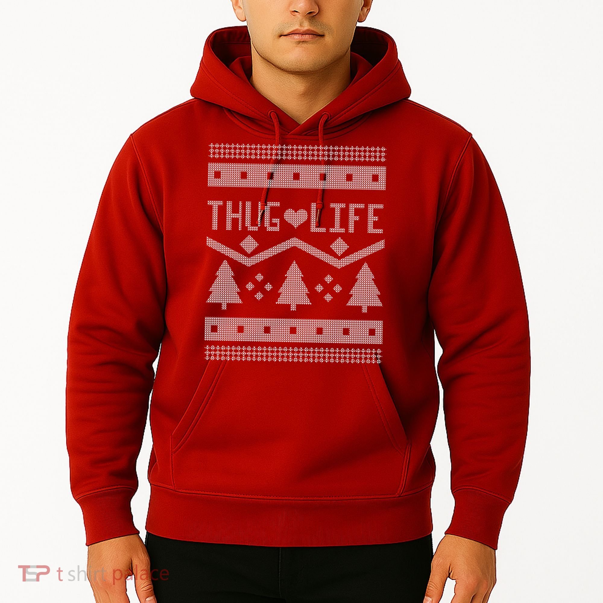 Thug Life Ugly Christmas Sweater Hoodie