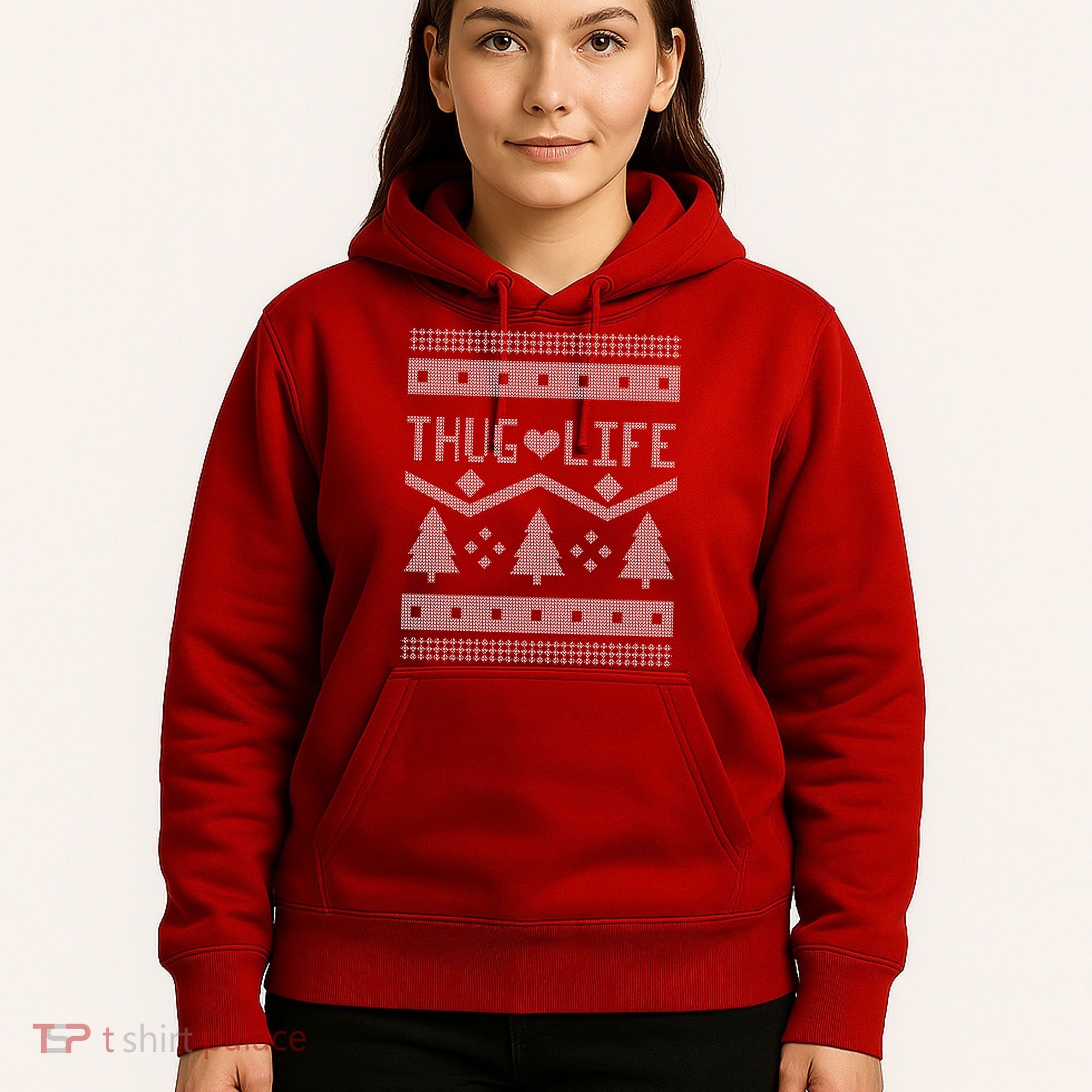 Thug Life Ugly Christmas Sweater Hoodie