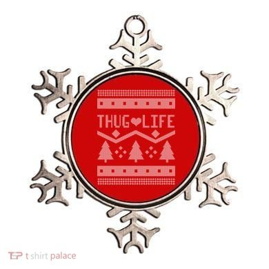 Thug Life Ugly Christmas Sweater Ornament