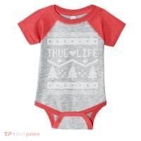 Thug Life Ugly Christmas Sweater Infant Baby Jersey Bodysuit thumb 0