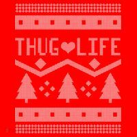 Thug Life Ugly Christmas Sweater Kids Sweatshirt thumb 2